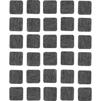 Podložka pod nábytek Samolepicí filcové podložky šedé (sada 30 ks) 15x15 mm