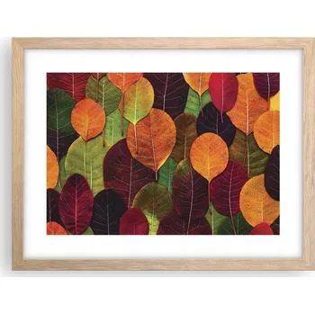 Obraz Obraz plakát v rámu světlý dub do obýváku 40x30 grafika foto na zeď