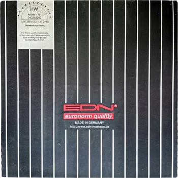 Pilový kotouč EDN Kotoučová pila na dřevo 250 x 3,2 x 30 mm, 40 zubů HW
