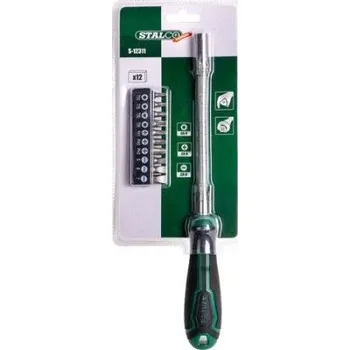 Šroubovák Flexibilní šroubovák s bity Stalco, 12 dílů