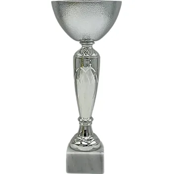 Sportovní pohár Ekonom NJE0415B Výška poháru: 24 cm, Průměr kalichu: 10 cm, Barva: Stříbrná
