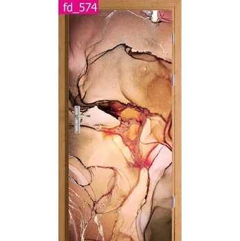 Fototapeta ZLATÝ MARMOR – DEKORATIVNÍ FÓLIE / TAPETA NA DVEŘE