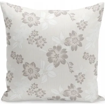 Polštář DEKORAČNÍ POVLEČENÍ NA POLŠTÁŘ 45x45 KVĚTINY JEMNÉ