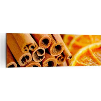 Obraz Velký obraz do obýváku 160x50 pomeranč moderní na plátně obrazy