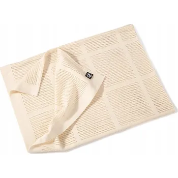 Dětská deka LEHKÁ deka pro miminko na léto světle béžová 75x100 BAVLNA 100%