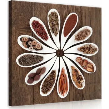 Obraz OBRAZ NA PLÁTNĚ CANVAS 80x80 KUCHYNĚ KOŘENÍ