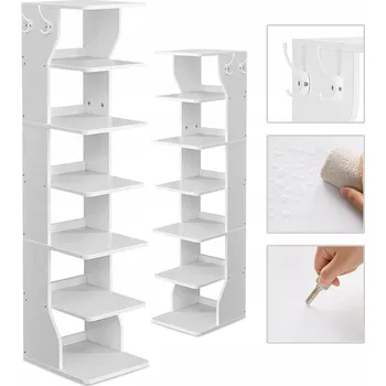 Botník Botník Songmics 26,4 x 110,4 x 30 cm bílá