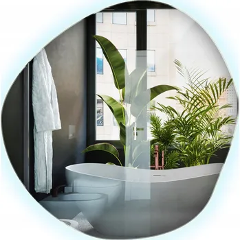 Zrcadlo Krásné Podsvícené Zrcadlo na Toaletní Stolek pro Líčení Glamour LED Nepravidelné