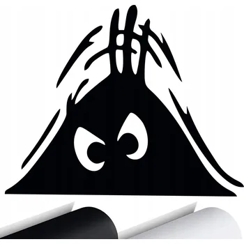 Samolepicí dekorace na vozidlo SAMOLEPKA Grafika na auto Nárazník SKRYTÝ NETVOR Monstrum Monster 12x15