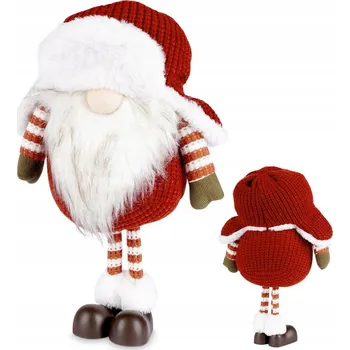 Vánoční dekorace Skřítek KRASNAL gnóm velká figurka vánoční dekorace