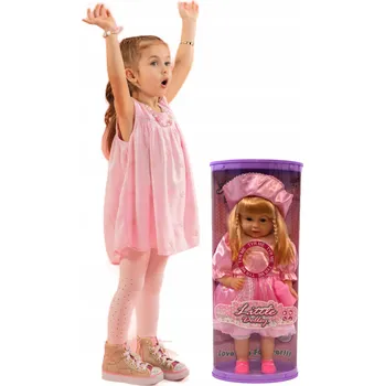 Panenka VELKÁ PANENKA 50 CM PRINCEZNA JAKO ŽIVÁ DLOUHÉ BLOND VLASY SMĚJE SE