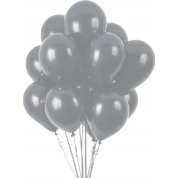 Balónek Sada balónků - šedé latexové balónky 30 cm 10 Ks