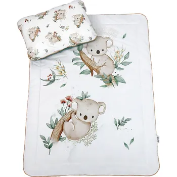 Povlečení Povlečení s výplní do školky, jeslí Koala Bílá + pytel se jménem