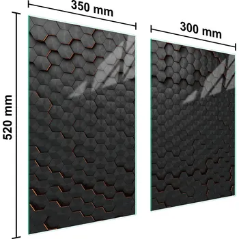 Kuchyňské prkénko Krájecí deska TMK ArtDeko sklo 2 ks