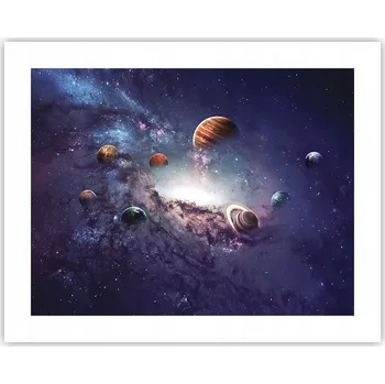 Obraz Obraz plakát na zeď bez rámu 50x40 Vesmír foto plakáty do obýváku ložnice