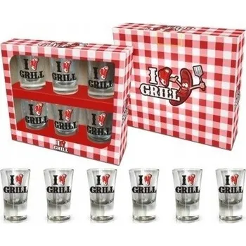 Sklenice Dárek na grilování, sklenice na vodku sada kusů kusů