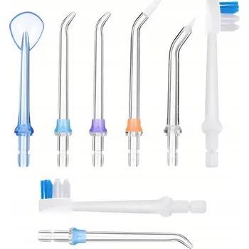Elektrický zubní kartáček H2ofloss Irigator HLAVICE Výměnné trysky Hlavice 8 KUSŮ Kompletní sada