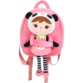 Dětský batoh Jednokomorový Batoh pro předškoláky Panda Metoo pro dívky, růžový