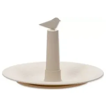 Krmítko pro ptáka Plastia Pítko Finch 32 x 32 x 22 cm slonová kost