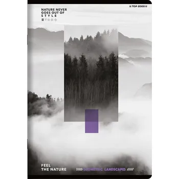 Sešit Sešit A5 s mřížkou TOP-2000, 96 listů