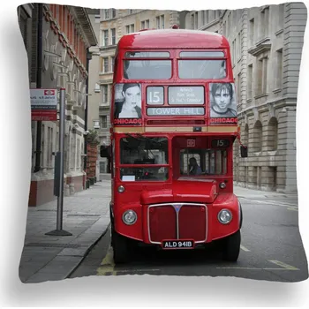Polštář POLŠTÁŘ MX 12 LONDON BUS ULICE AUTOBUS 50*50