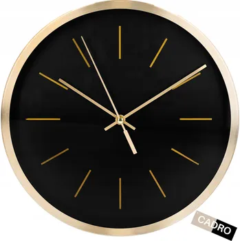 Hodiny Nástěnné hodiny do obýváku kuchyně 25 cm zlaté dekorativní na zeď ozdobné