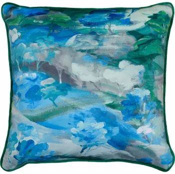 Povlak na polštářek Dekorativní povlak na polštář 45x45 IMPRESSIO Velvet modro-zeleň