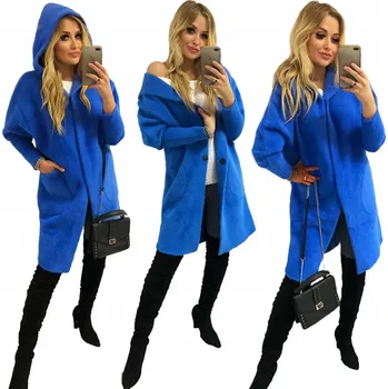 Dámský kabát Soprato dámský oversize kabát s kapucí 909 přechodný univerzální