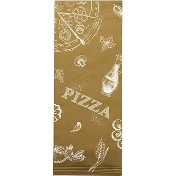 Příbor Celtex Papírová kapsička na příbory Infibra New NATUR PIZZA s bílým ubrouskem - 125ks