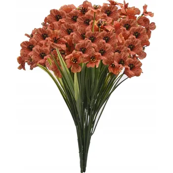 umělá květina UMĚLÉ KVĚTY OZDOBNÁ KYTICE ČERVENÁ DEKORACE