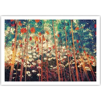 Obraz Plakát na zeď bez rámu 100x70 les příroda obraz plakáty obývací pokoj ložnice