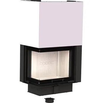 Krbová vložka BEF HOME Krbová teplovzdušná vložka FIRE BEAR V 7 CL - rohová levá s výsuvnými dvířky