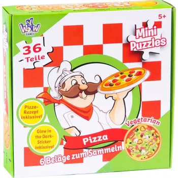 Puzzle Alltoys mini Pizza 6 různých motivů 36 dílků