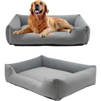 Pelíšek pro psa Pelíšek BIANKA XXL 100/75 pohovka matrace šedá