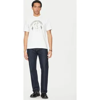 Pánské tričko Just Cavalli T-Shirt 78OAHT14 Bílá Regular Fit XL