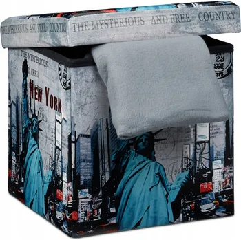 Taburet Taburet čalouněný Relaxdays vícebarevný