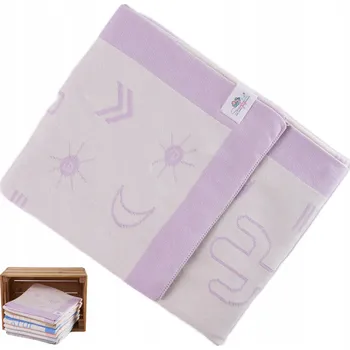 Dětská deka Zimní deka pro miminko - 90x100 cm - Snuglytots - Mirage - Lila / Ecru (fialová / krémová)