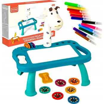 Magnetická kreslící tabulka Podsvícená tabule na psaní, stíratelná LEDprojektor 31 x 32 cm