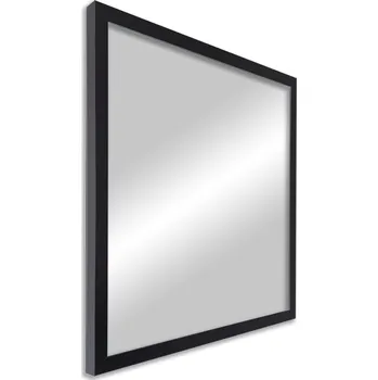 Zrcadlo Zrcadlo v rámu 60x60, úzký rám, moderní černá barva