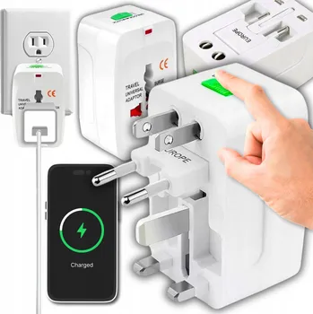 IP kamera CESTOVNÍ SÍŤOVÝ ADAPTÉR ZÁSUVKA ANGLICKÁ POLSKÁ USA EU UK