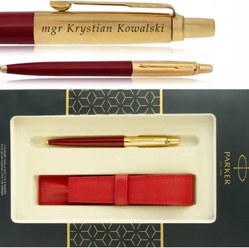 ZLATÉ PROPISKA PARKER JOTTER BÍLÉ 24 KARÁTŮ + KRABIČKA S POUZDRO + GRAVÍROVÁNÍ, DÁREK