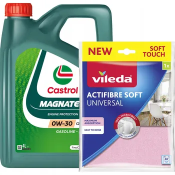 Motorový olej Olej Castrol Magnatec 0W-30 C2 4L + Hadřík