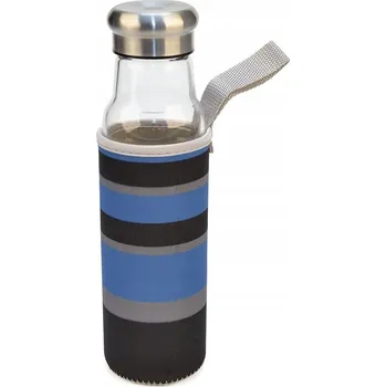 ZNAČKOVÁ PREMIUM ZDRAVÁ ŽÁRUVZDORNÁ SKLENĚNÁ LAHVIČKA LAHEV NA PITÍ 550ml OBAL IR