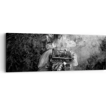 Obraz Obraz na plátně do obývacího pokoje ložnice 90x30 abstrakce foto obrazy na zeď