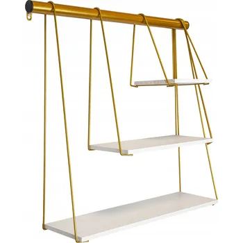 police Dřevěná police domax home 65,5 x 16,5 cm borovice