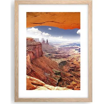 Obraz Obraz plakát v rámu světlý dub do obýváku 30x40 krajina plakáty na zeď