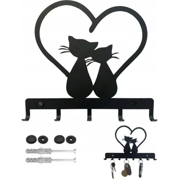 Věšák Černý kovový Šatní ramínko JDC