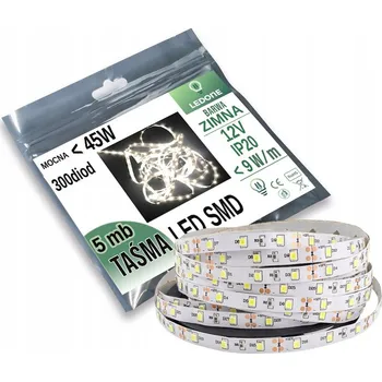 LED osvětlení 9W/M LED pásek Premium 2835 300 IP20 Studená bílá 5M
