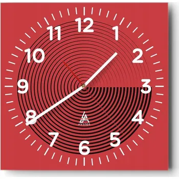 Hodiny Nástěnné hodiny do obýváku 40x40 Minimalistické Tiché Hodiny na skle Bez hlučnosti