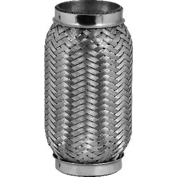 Zadní díl výfuku VP 63/100/2 PRUŽNÝ ČLEN VÝFUKU S VNITŘNÍM DRÁTĚNÝM OPLETEM, PRŮMĚR 63 MM, DÉLKA 100 MM